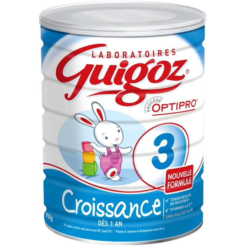 Lait en poudre 3ème âge 900g - GUIGOZ