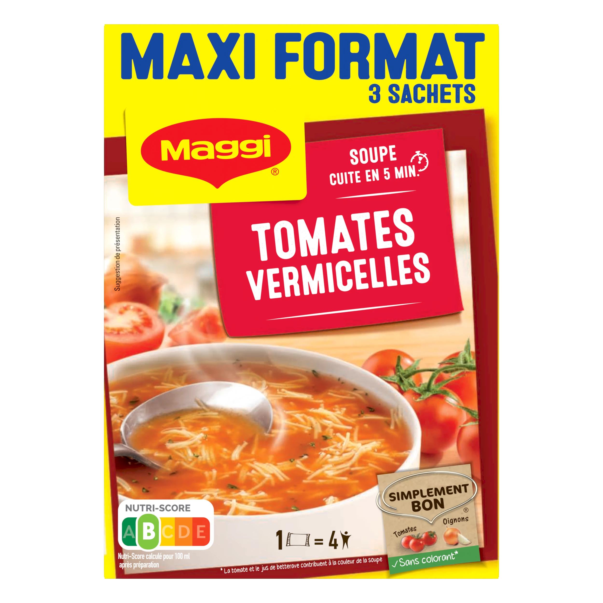 Passata di pomodoro con vermicelli 3 bustine da 70g - MAGGI