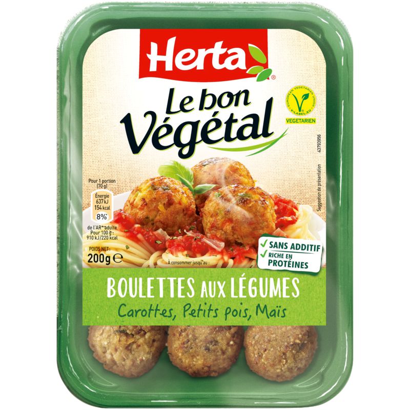 Albóndigas vegetales con verduras 200 g - GARDEN GOURMET