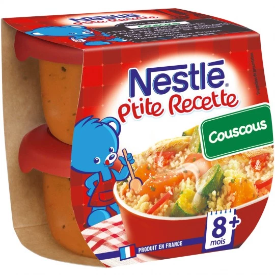 Couscous baby dish 8+ months 2x200g - NESTLE