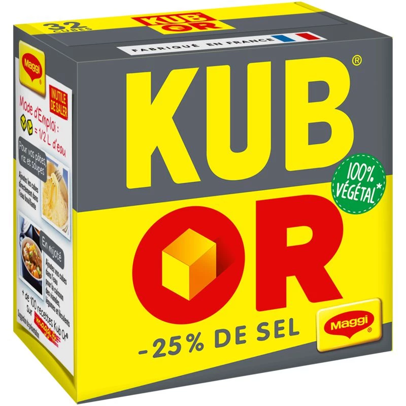 Kub Gold Broth -25% Salt, 121.6g - MAGGI