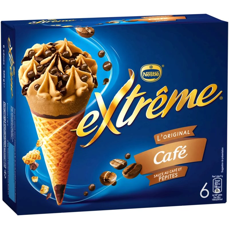 Coffee ice cream x6 - NESTLE
