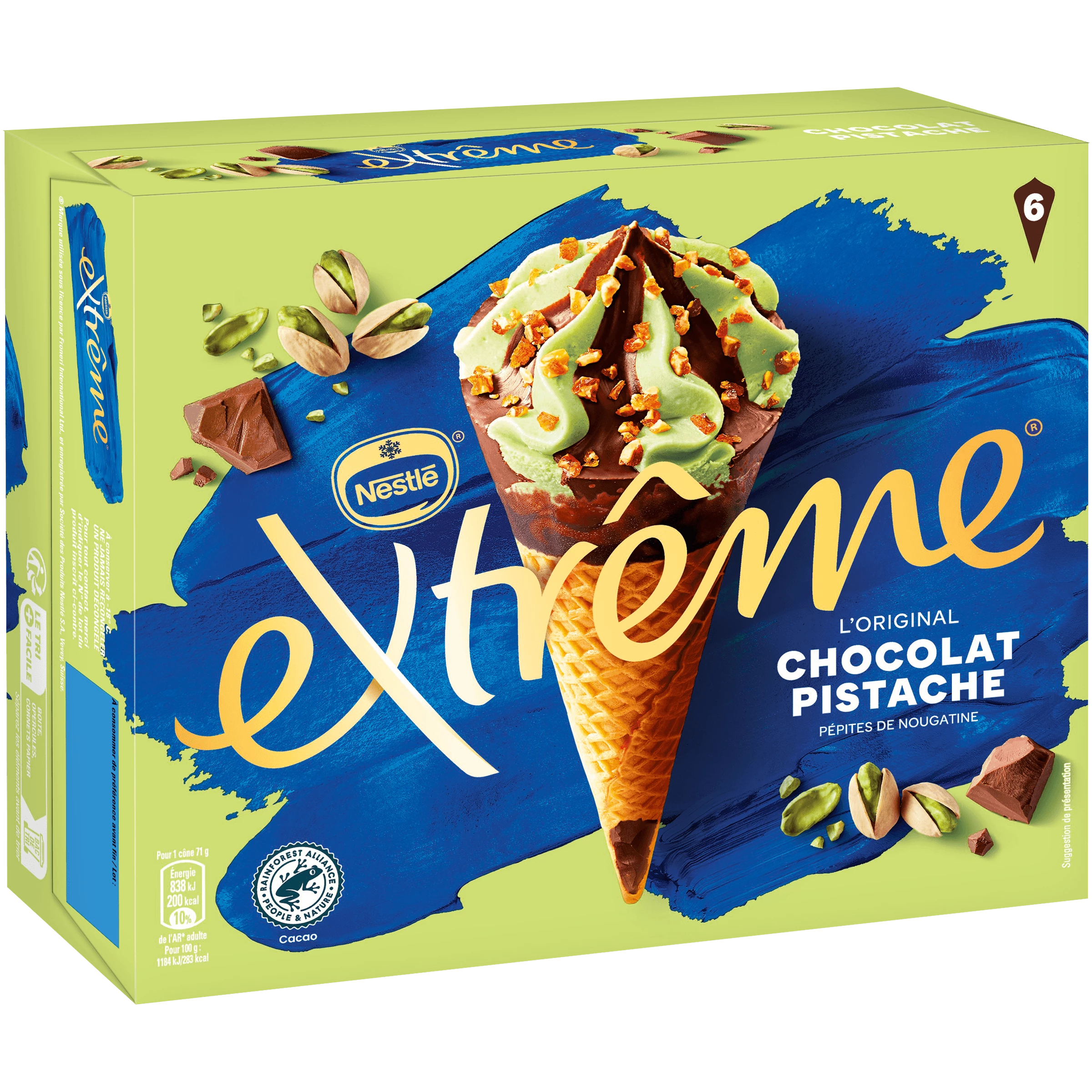 Мороженое с шоколадом и фисташками x6 - NESTLE