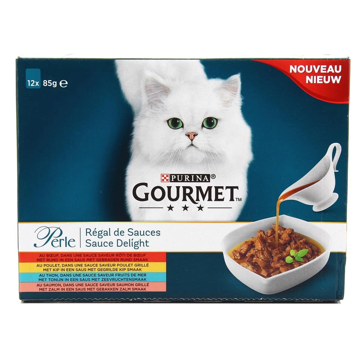 Katzenpastete Régal de Sauces Gourmet 12x85g - PURINA