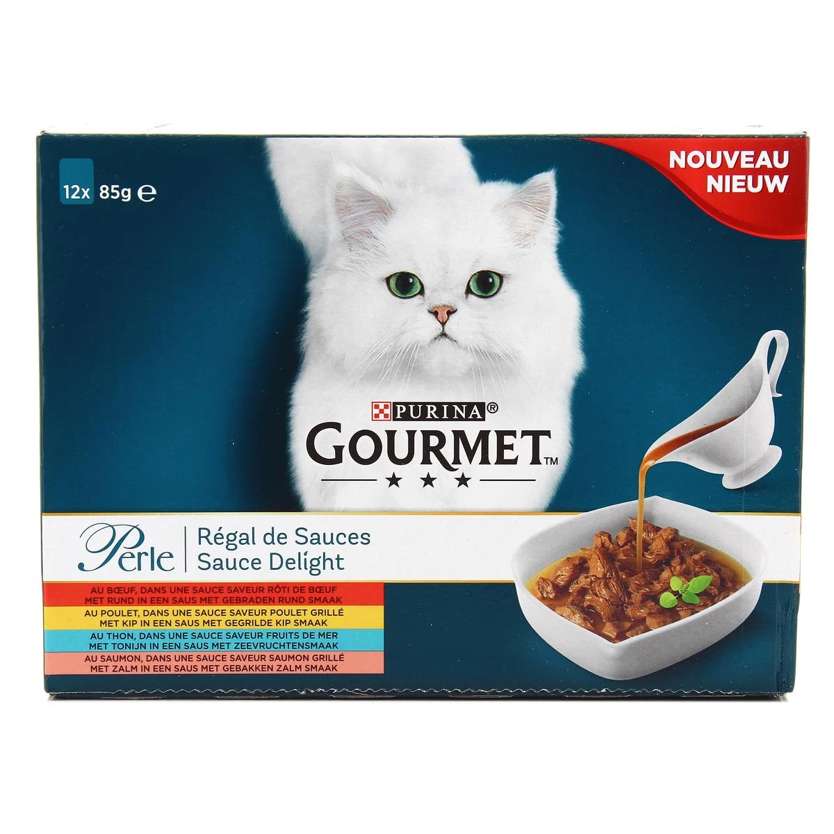 Patê de Gato Régal de Molhos Gourmet 12x85g - PURINA