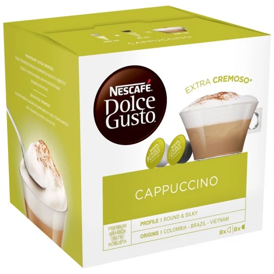 Cappuccino 2x8 viên 186g - NESCAFÉ DOLCE GUSTO