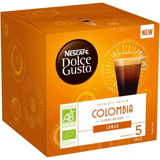 Café Lungo Colômbia Bio x12 cápsulas 84g - NESCAFÉ DOLCE GUSTO