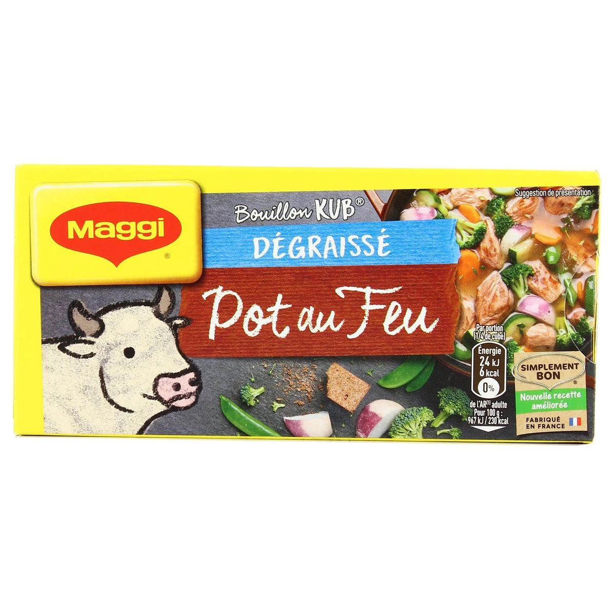 Kub Bouillon Pot au Feu обезжиренный, 120г - MAGGI