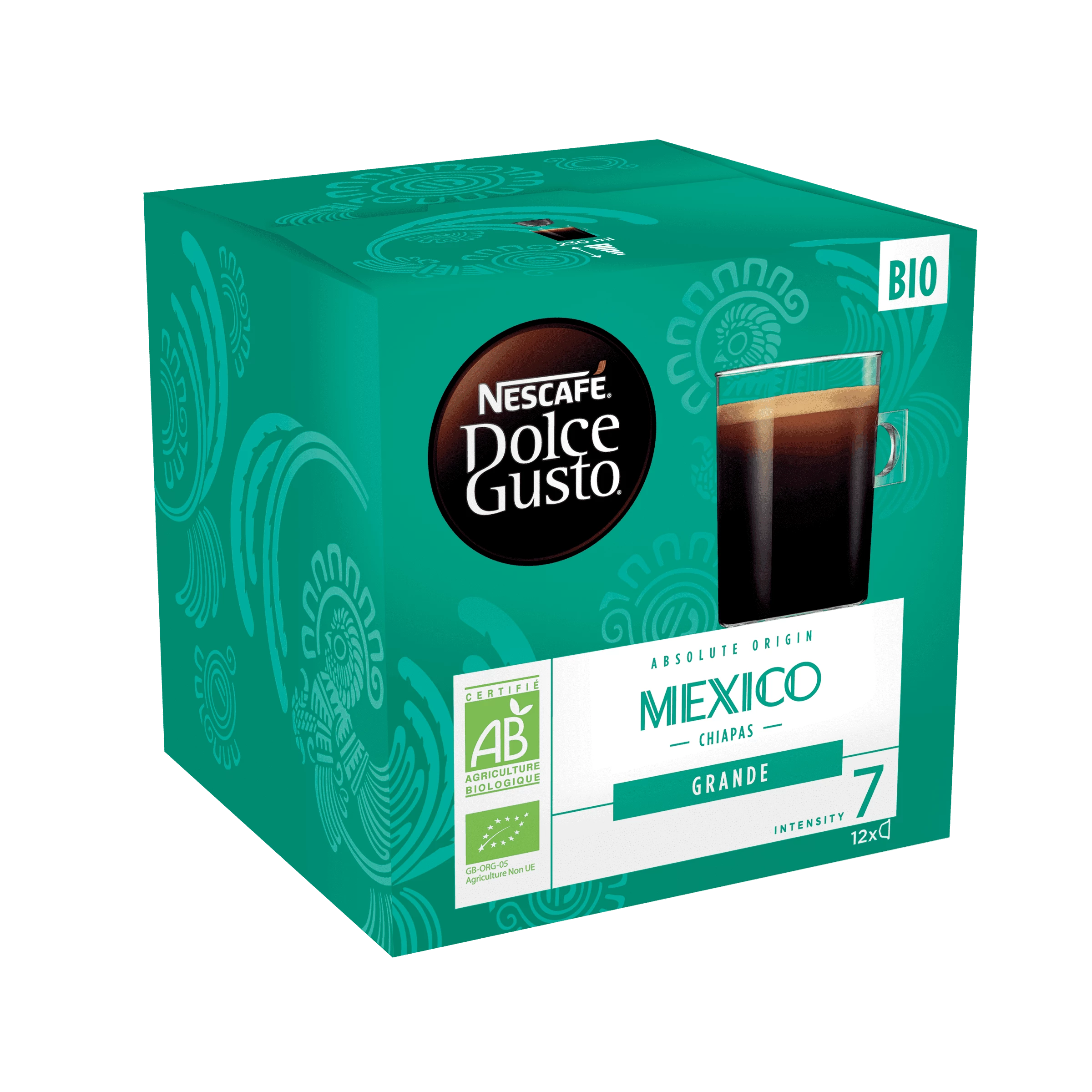 कैफ़े एब्सोल्यूट ओरिजिन मेक्सिको बायो x12 कैप्सूल - NESCAFÉ DOLCE GUSTO