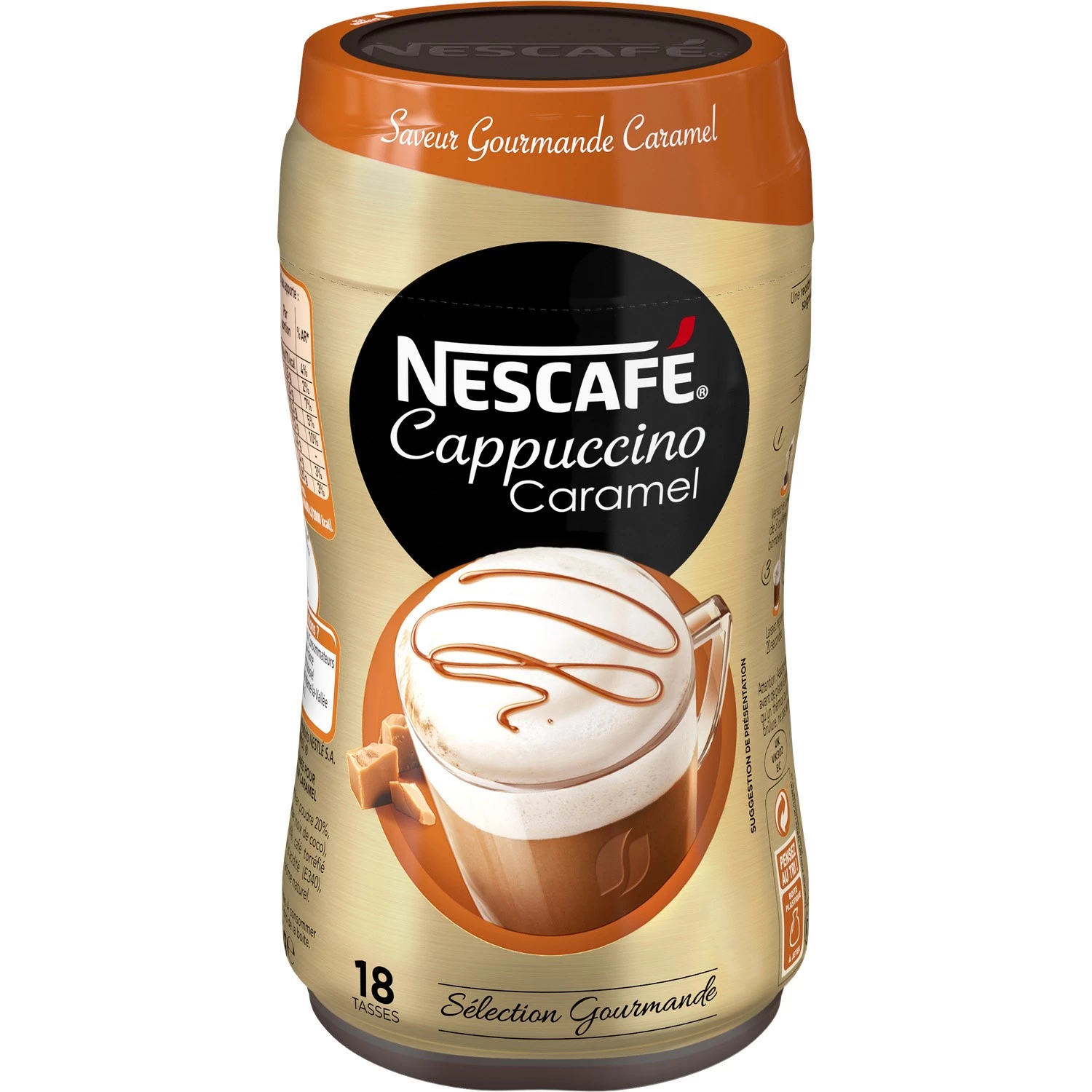 Capuchino caramelo soluble 306g - NESCAFÉ