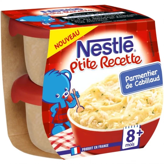 Блюдо парментье из молодой трески с 8 месяцев 2х200г - NESTLE