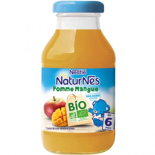 Organic apple and mango baby drink from 6 months 200ml - NESTLE