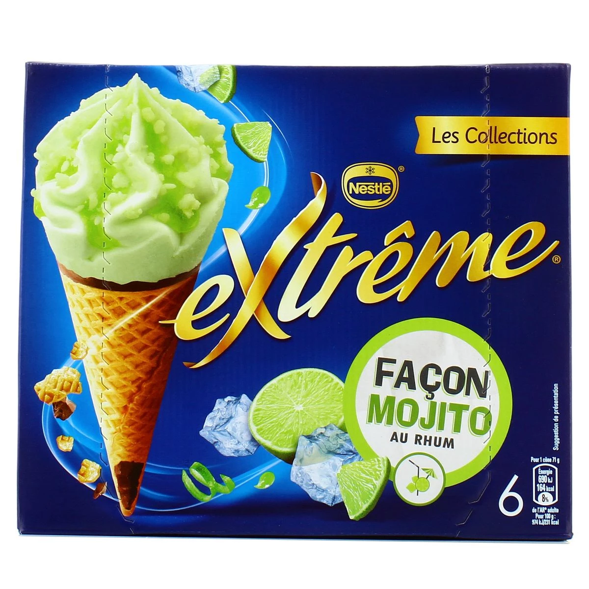 Glaces mojito au rhum extrême x6 - NESTLE