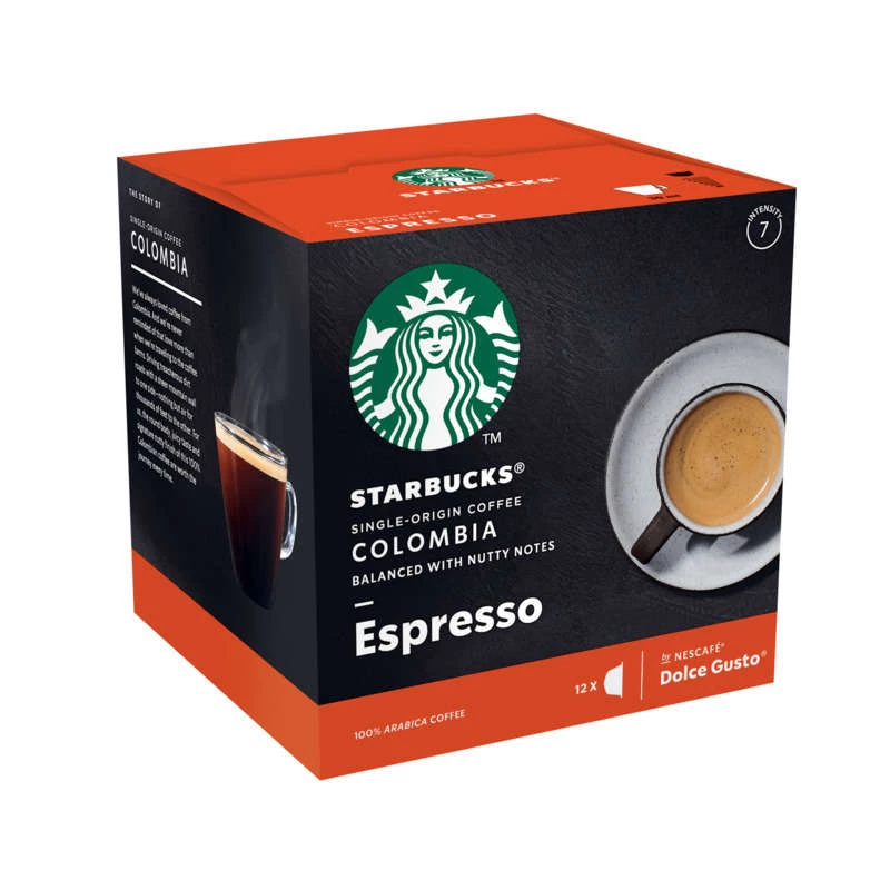Cápsulas de café Espresso Colombia 12x66g - STARBUCKS