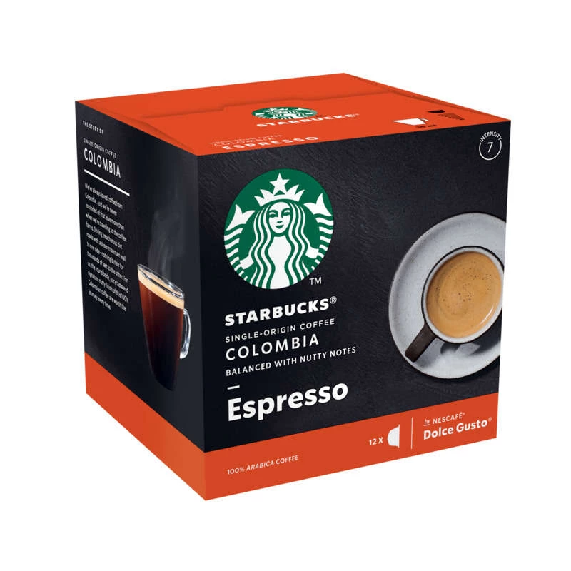 Cápsulas Café Espresso Colômbia 12x66g - STARBUCKS