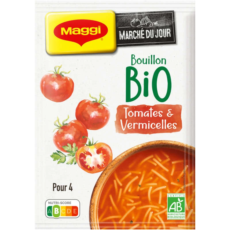 Sopa Biológica de Tomate e Vermicelli 70g - MAGGI