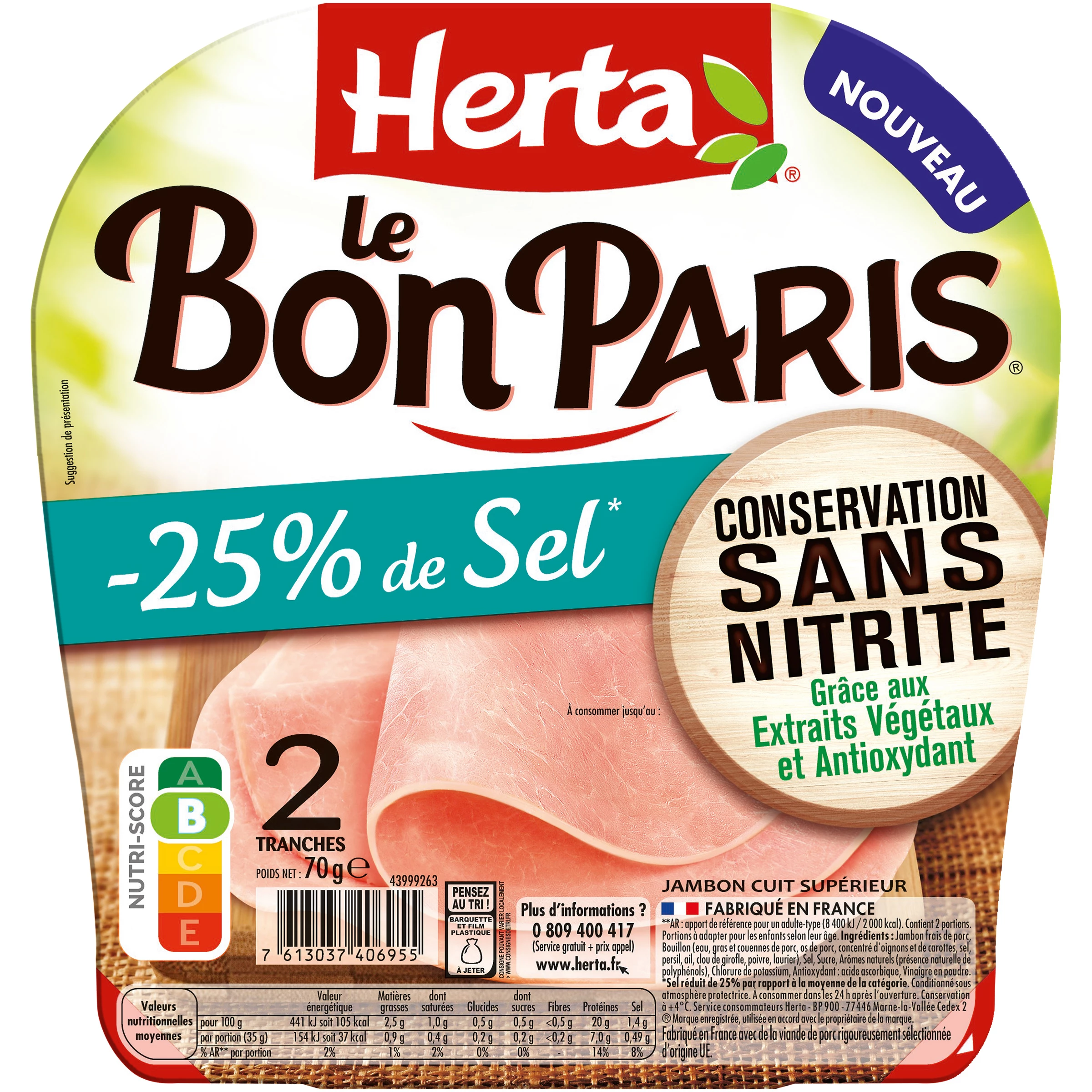 Bon Paris Ss Nitrite -sel 2t 7