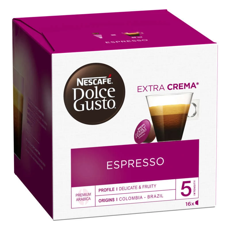Cafécapsules Espresso; x16 264g - NESCAFÉ DOLCE GUSTO