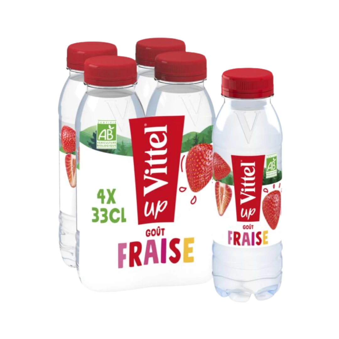 Mineral Water Up 33cl Pet Kids Organic Strawberry - VITTEL