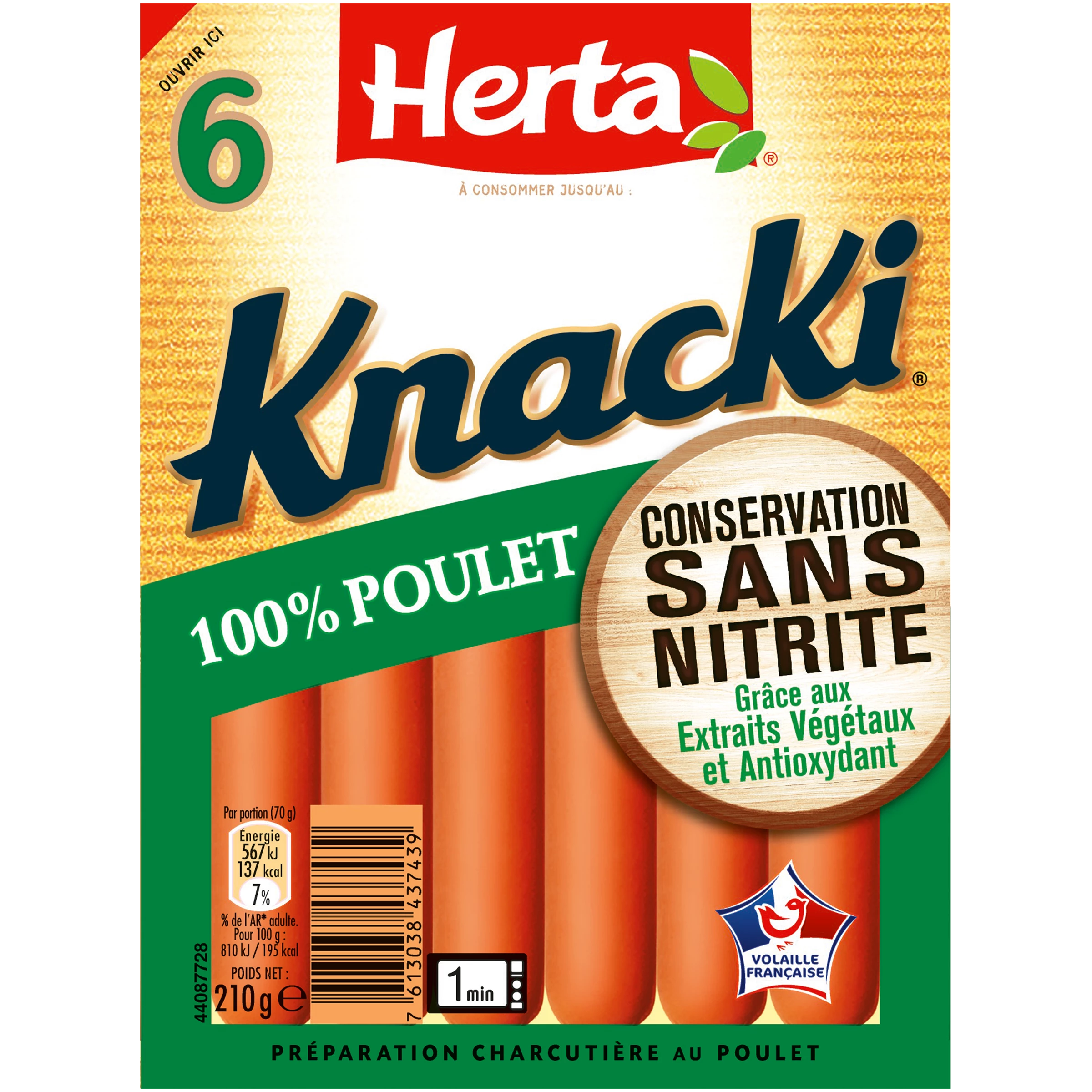 Knacki Plet SS Nitrito 6p