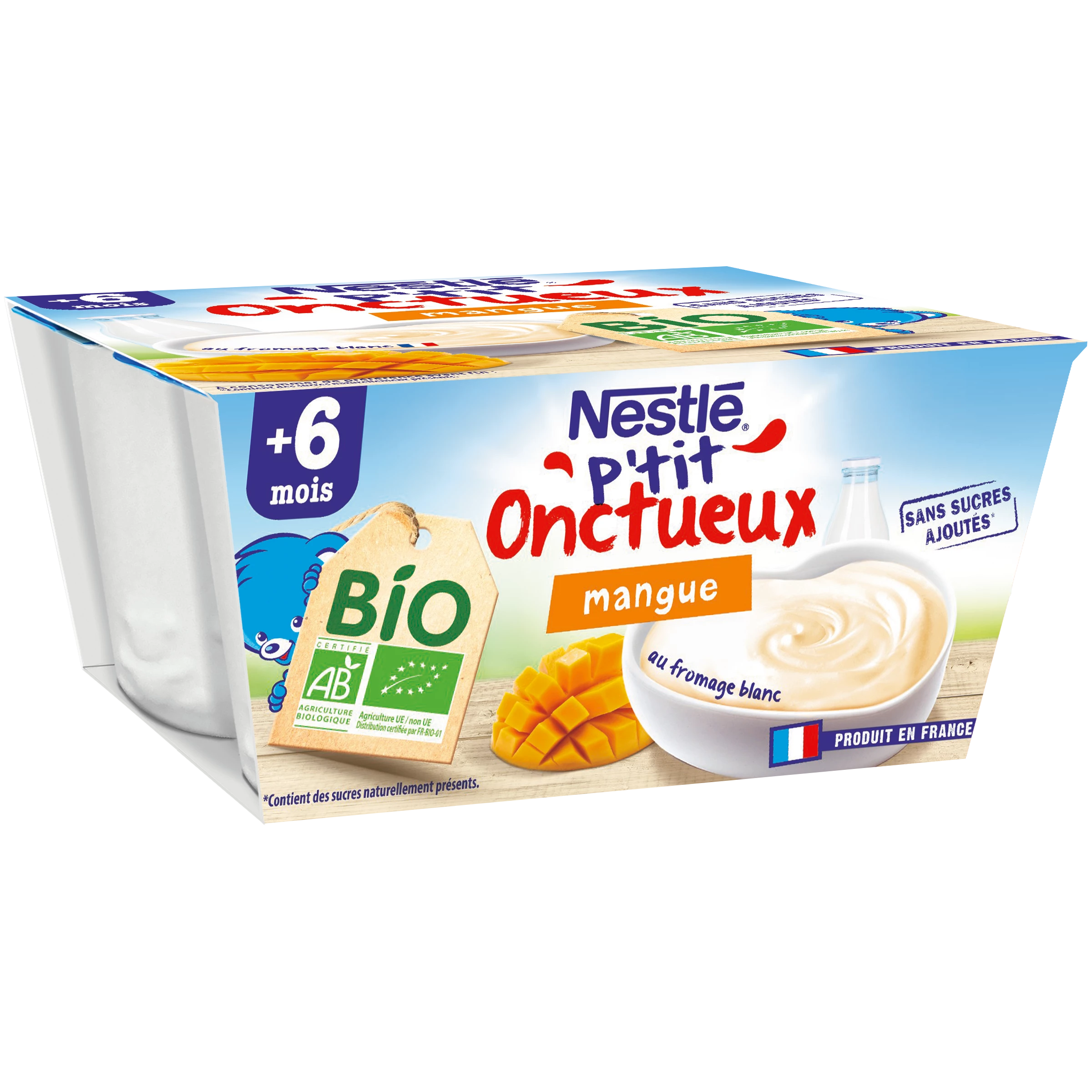 Pt Onct Mangue Bio 4x90g