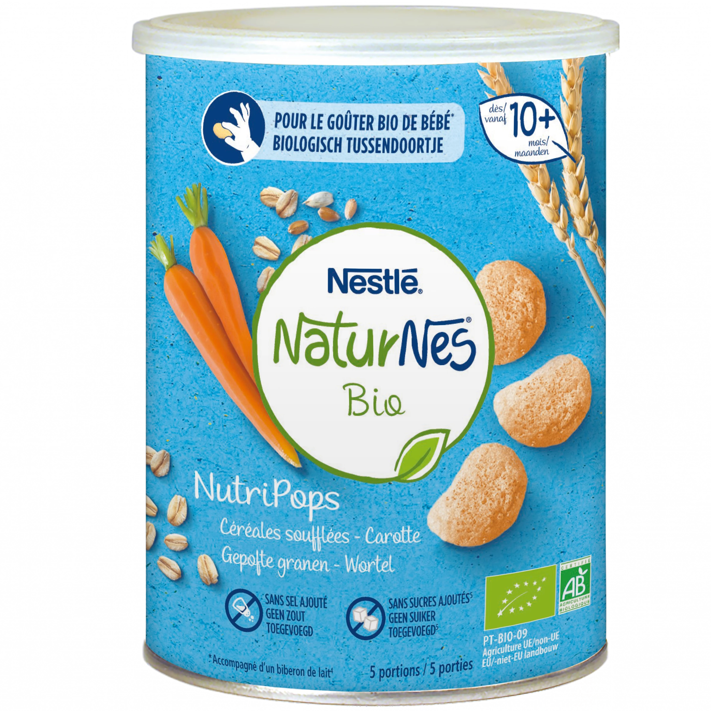 Nutripops Cenouras Orgânicas 5x35g