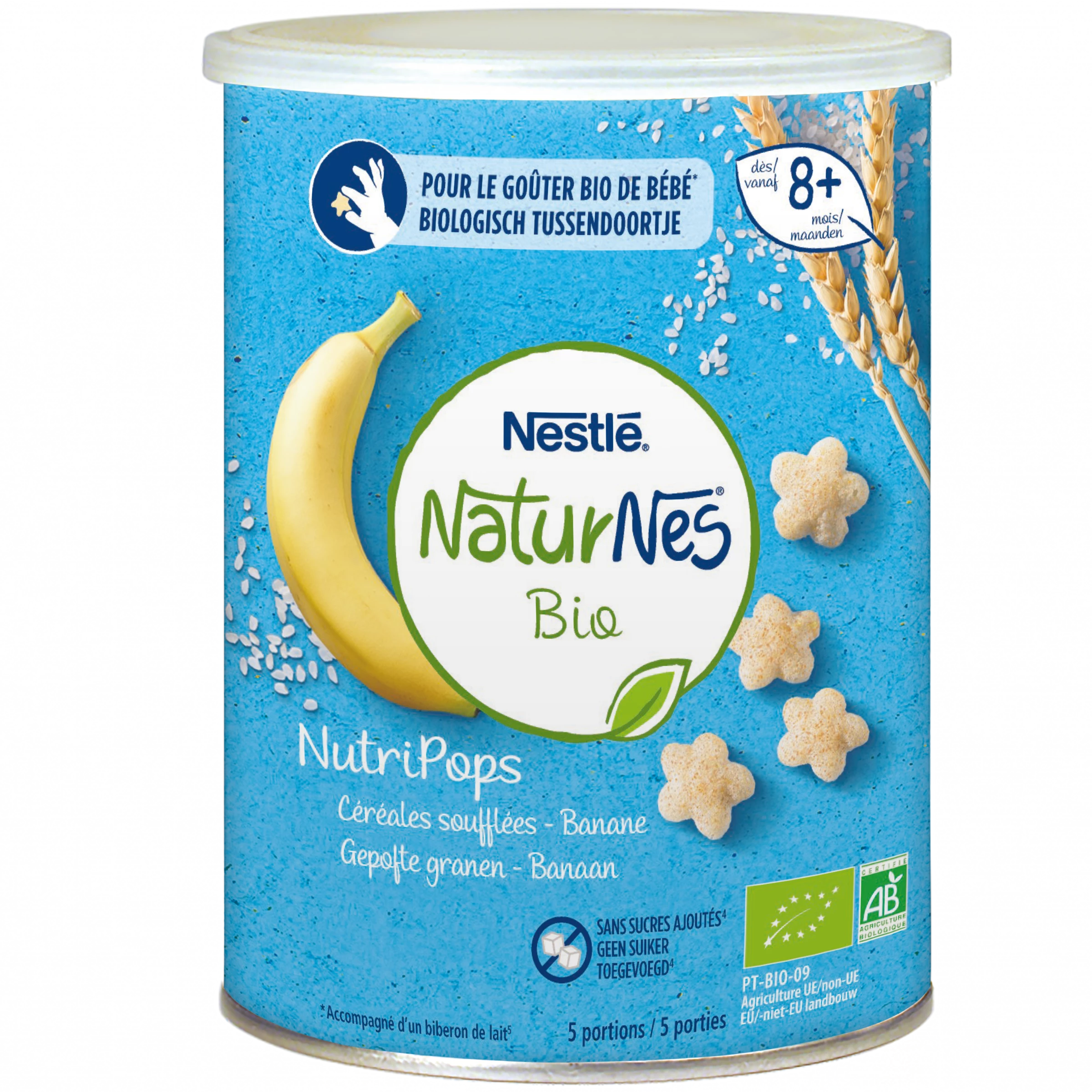 Nutripops Banane Bio 5x35g