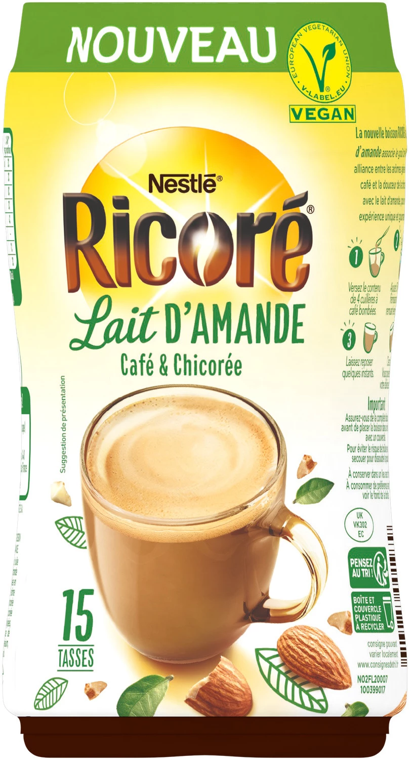 Chicória Café Leite de Amêndoa 190g - RICORE