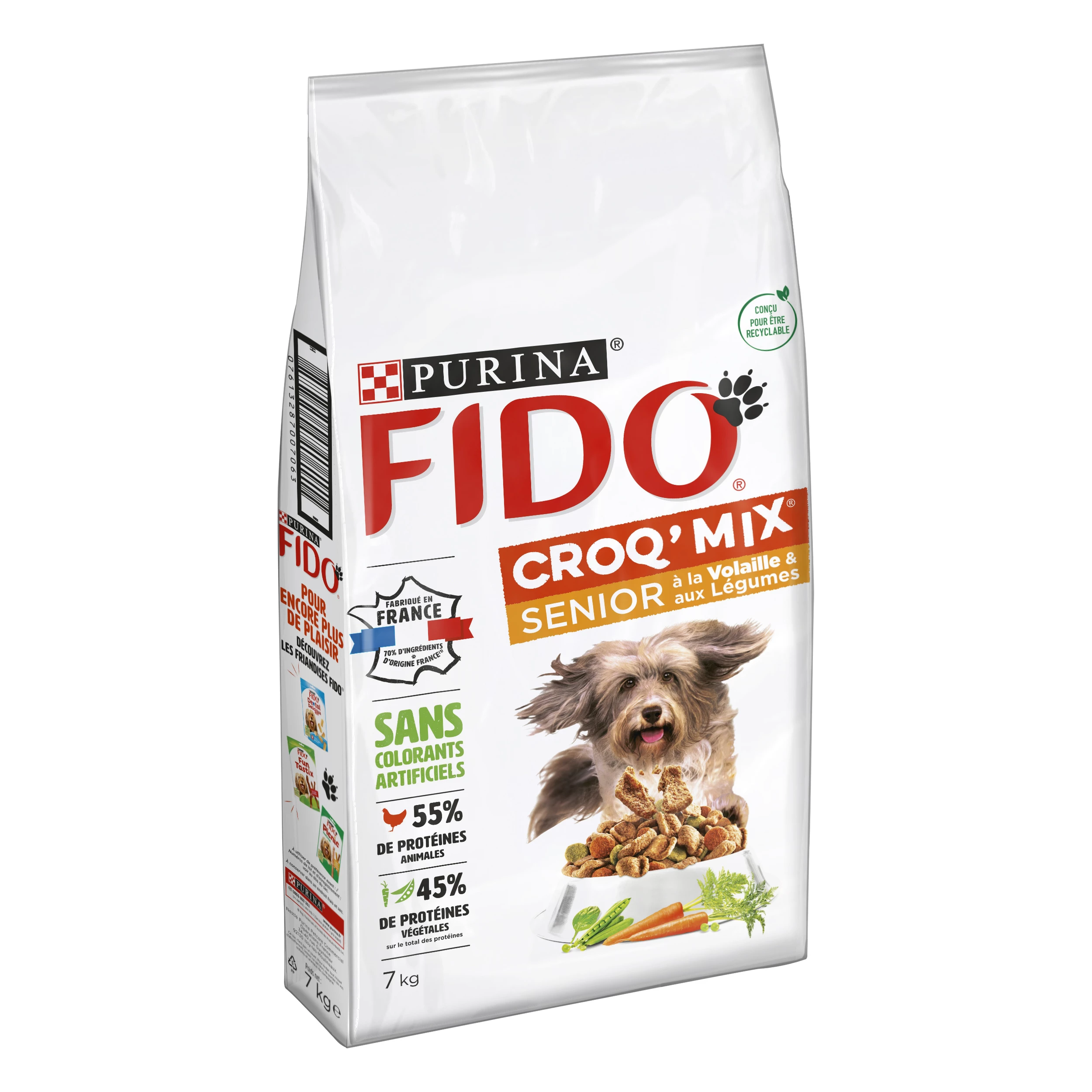 Alimento para Perros Senior con Aves y Verduras 7kg - Fido