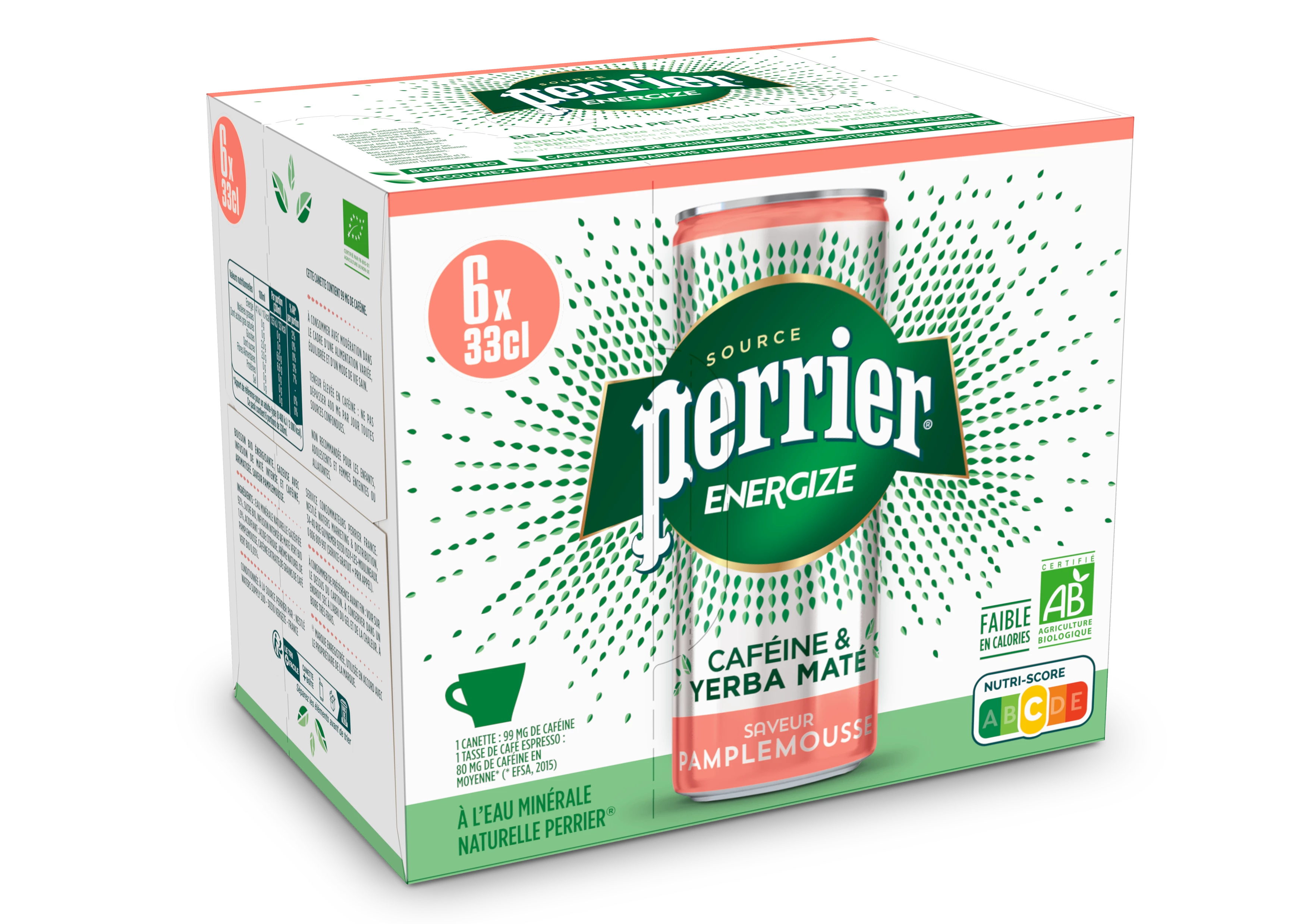 Perrier Energ Pamplem 6x33cl