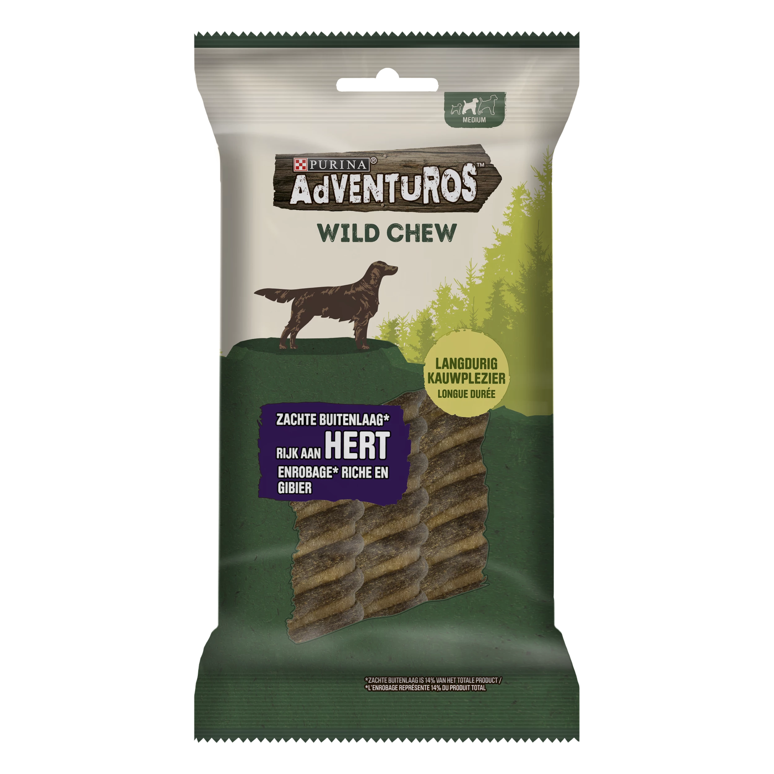 Adventuros Wild Chew M Com jogo 200g - PURINA