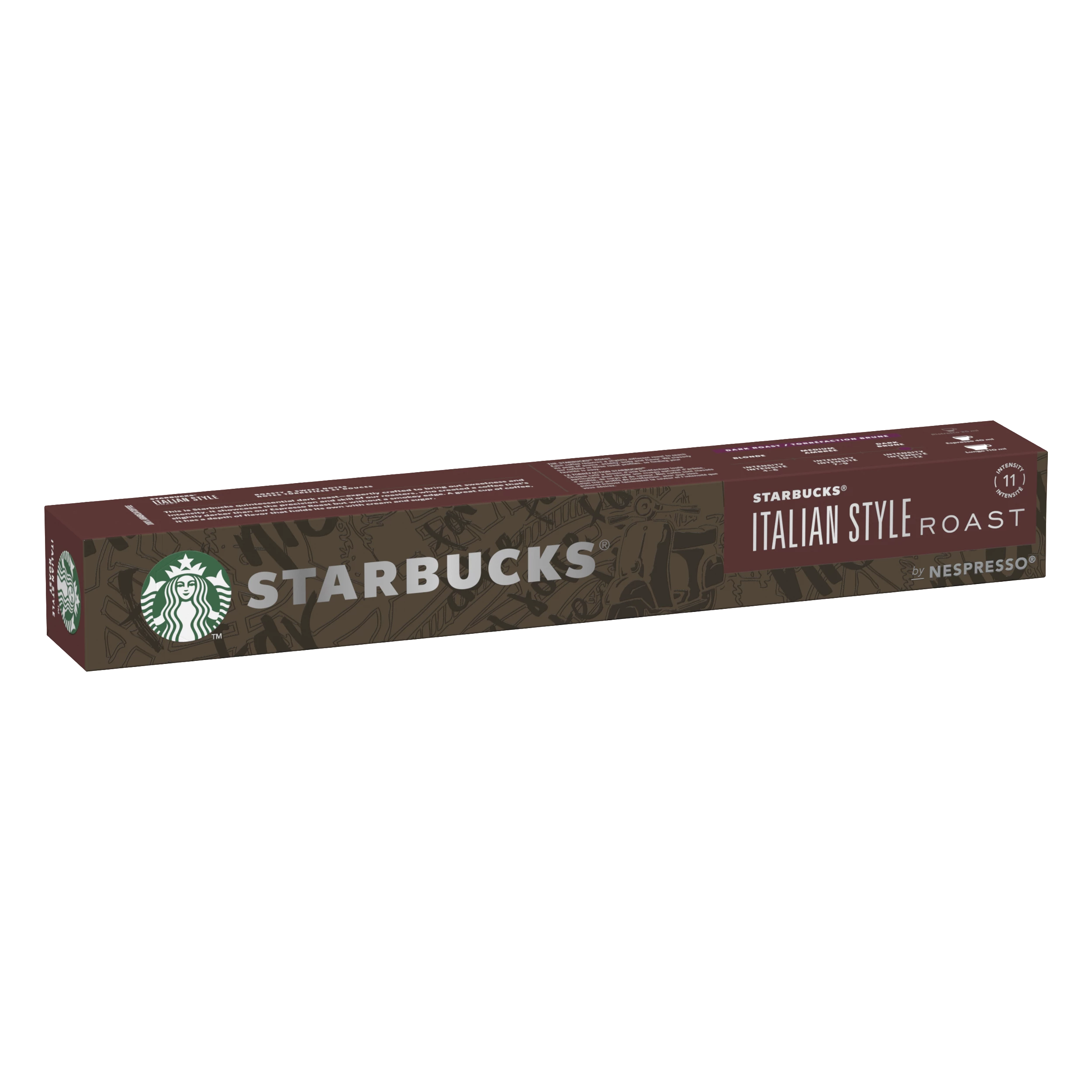 Café-Kapseln Italienischer Braten x10; 56g - STARBUCKS