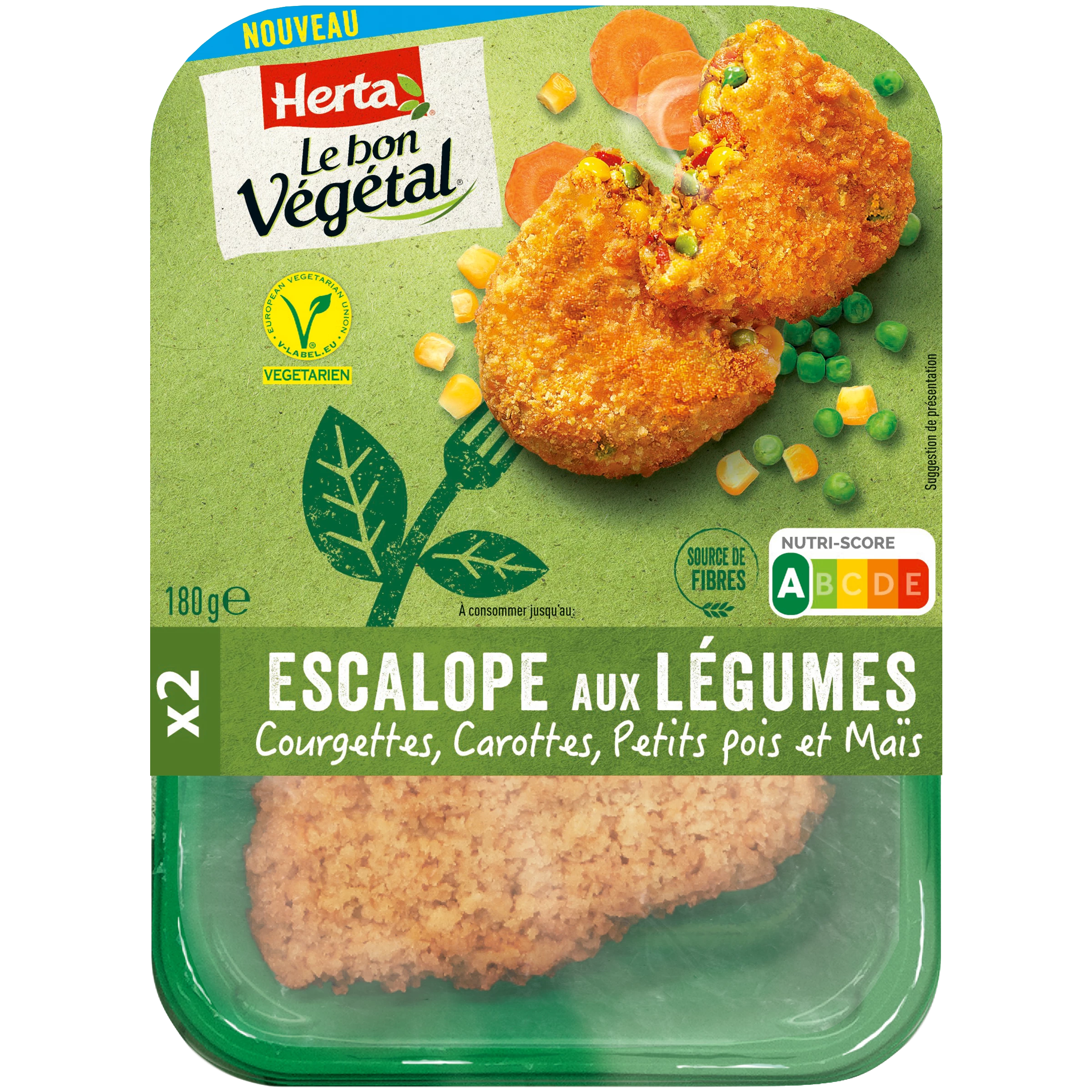 Vg Gg Schnitzel De Legumes 180g