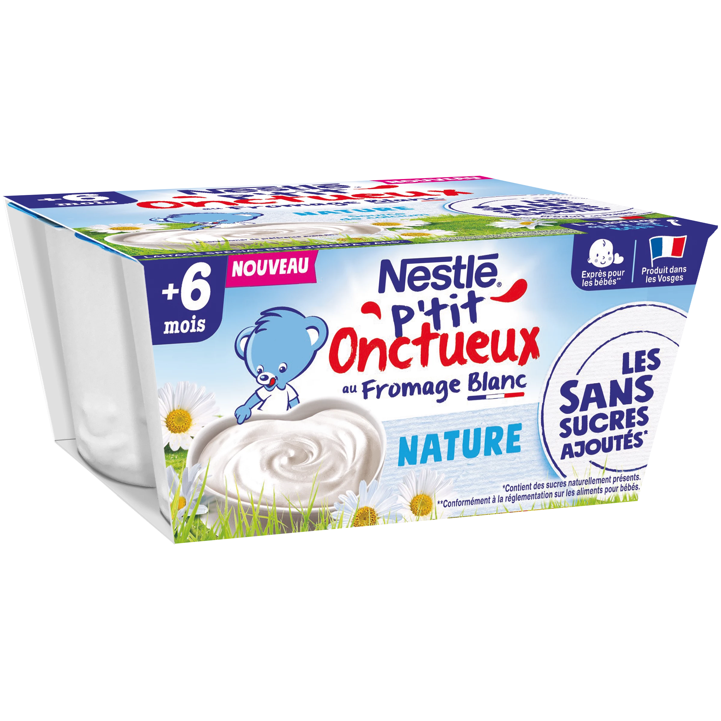 Ptit Unctueux Postres para bebés de 6+ meses sin azúcares añadidos - NESTLE