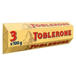 Milk Chocolate Bars With Nougat And Almonds 3x100g - Toblerone