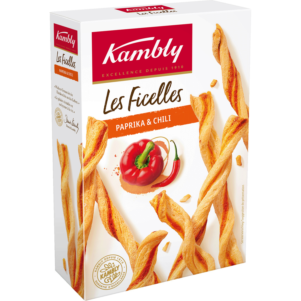 Ficelles Paprika Chili 100g - Kambly - 100g