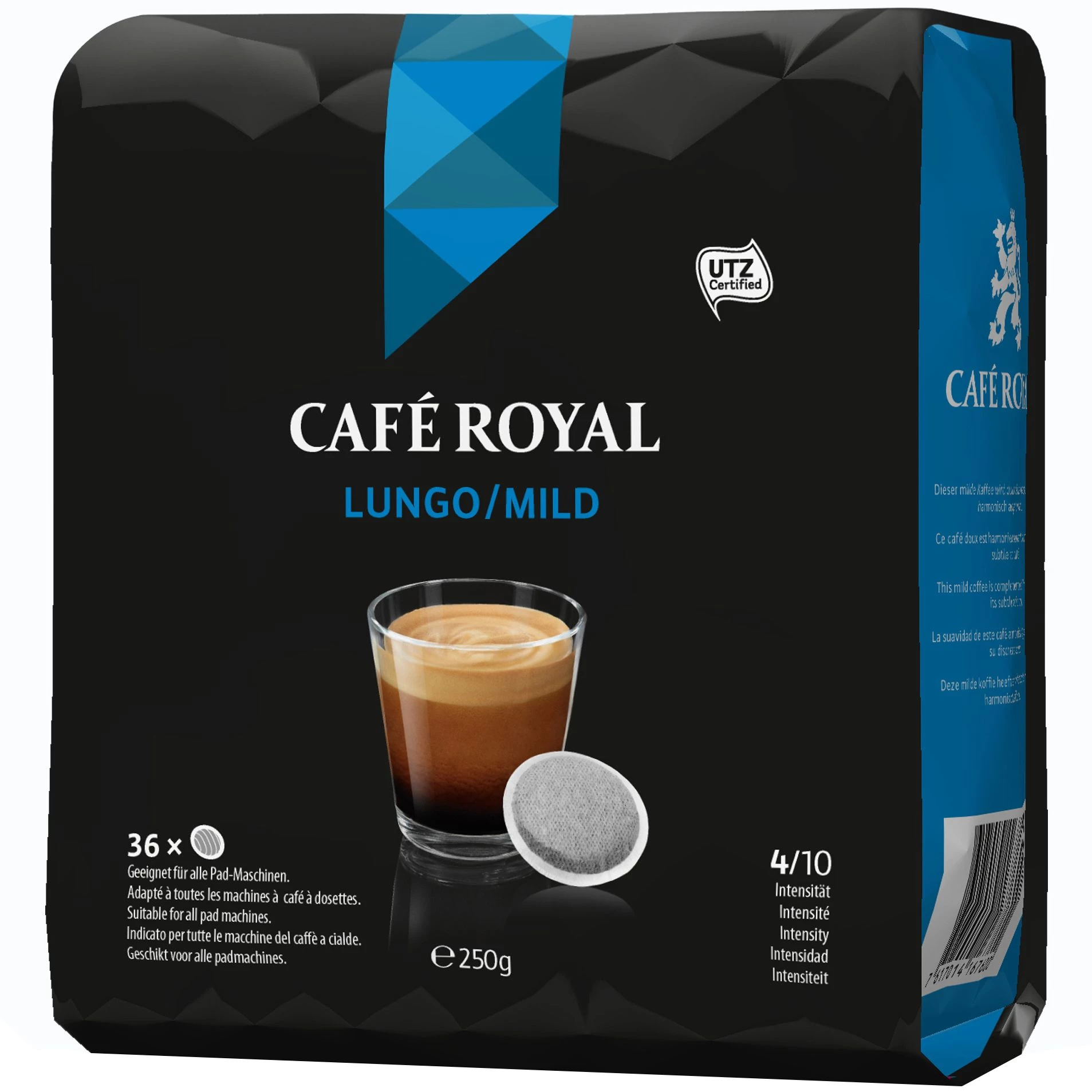 Cà phê lungo/vỏ nhẹ x36 250g - CAFÉ ROYAL