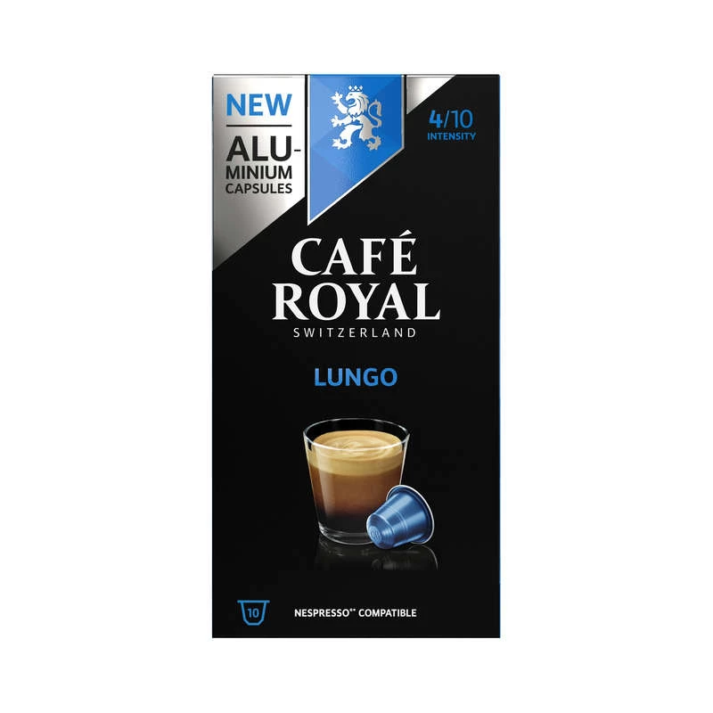 Cápsulas de café Lungo x10 55g - CAFÉ ROYAL
