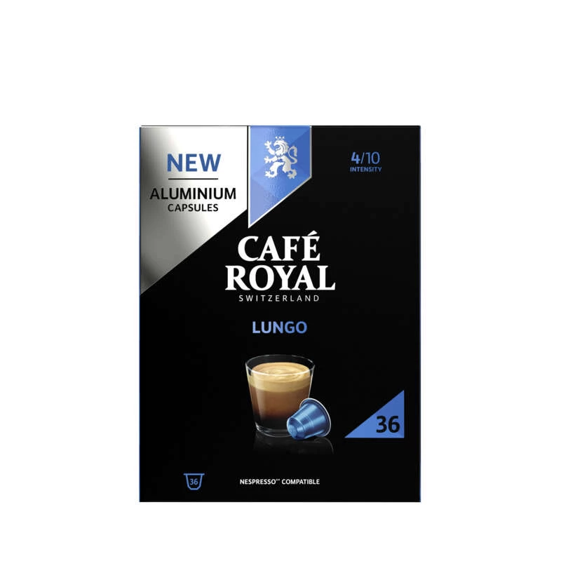 Café-Kapseln Lungo X36 190g - CAFE ROYAL