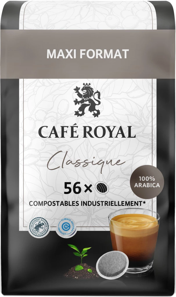 Cialde di caffè classiche compatibili con Senseo - CAFÉ ROYAL