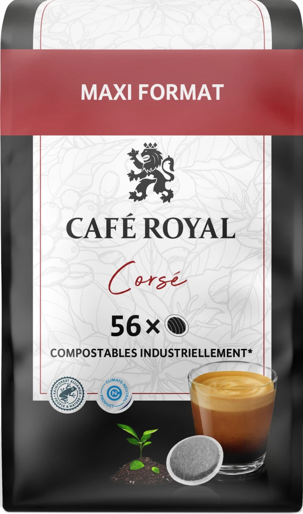 كبسولات قهوة قوية متوافقة مع Senseo - CAFÉ ROYAL