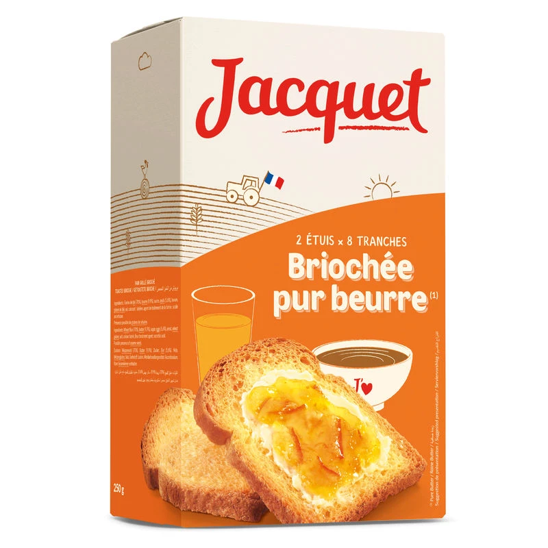 Brioche Pur Beurre Jacquet 250