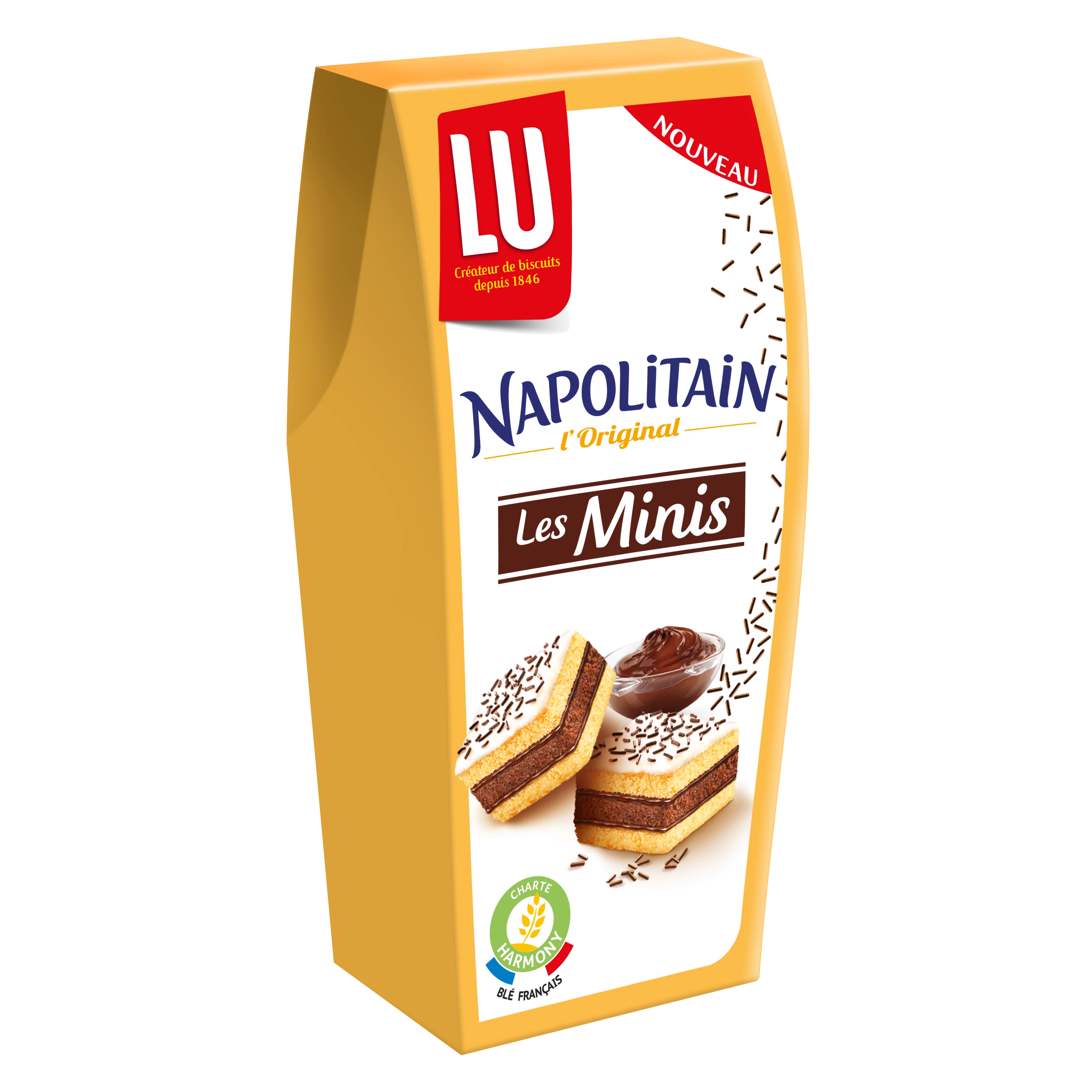 Шоколадные пирожные Les Minis Napolitain, 90г - LU