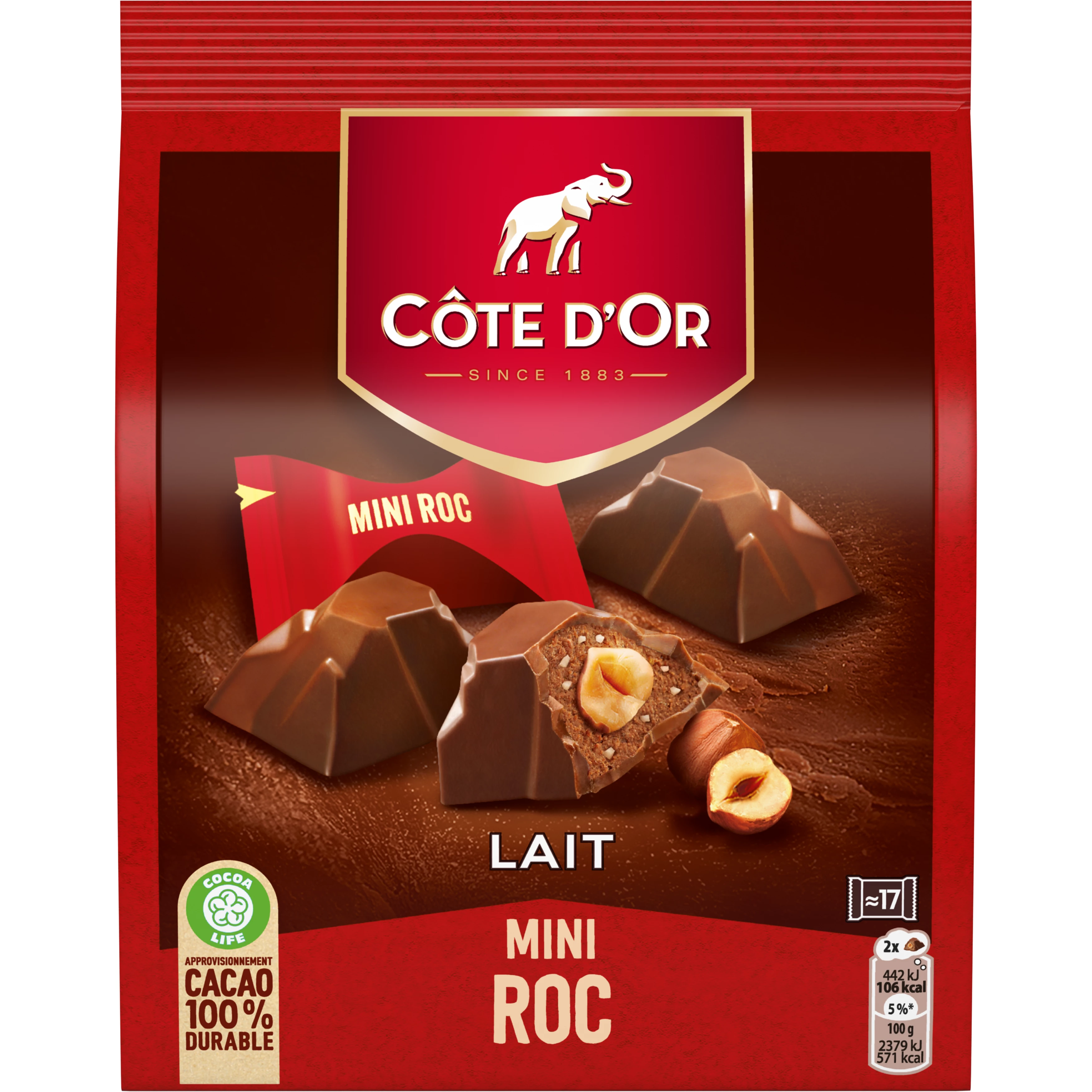 Chocolate ao Leite Mini Rocher 158g - COTE D'OR