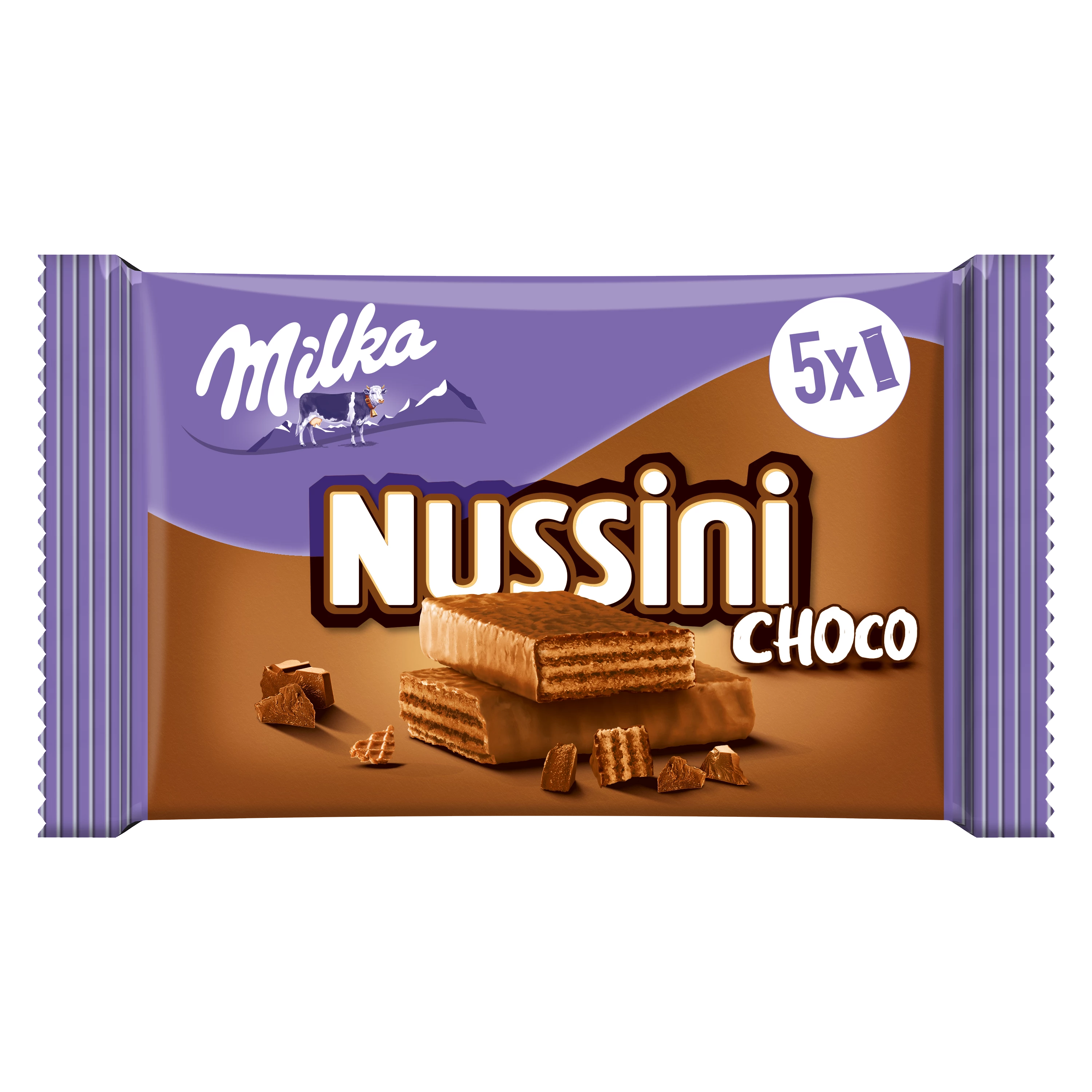 Nussini Chocoladerepen 5x31g - MILKA