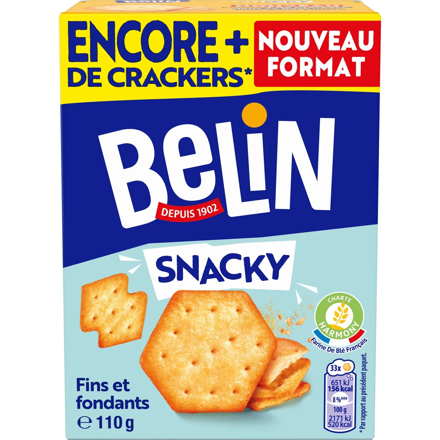 Crackers Snacky 110g - Belin