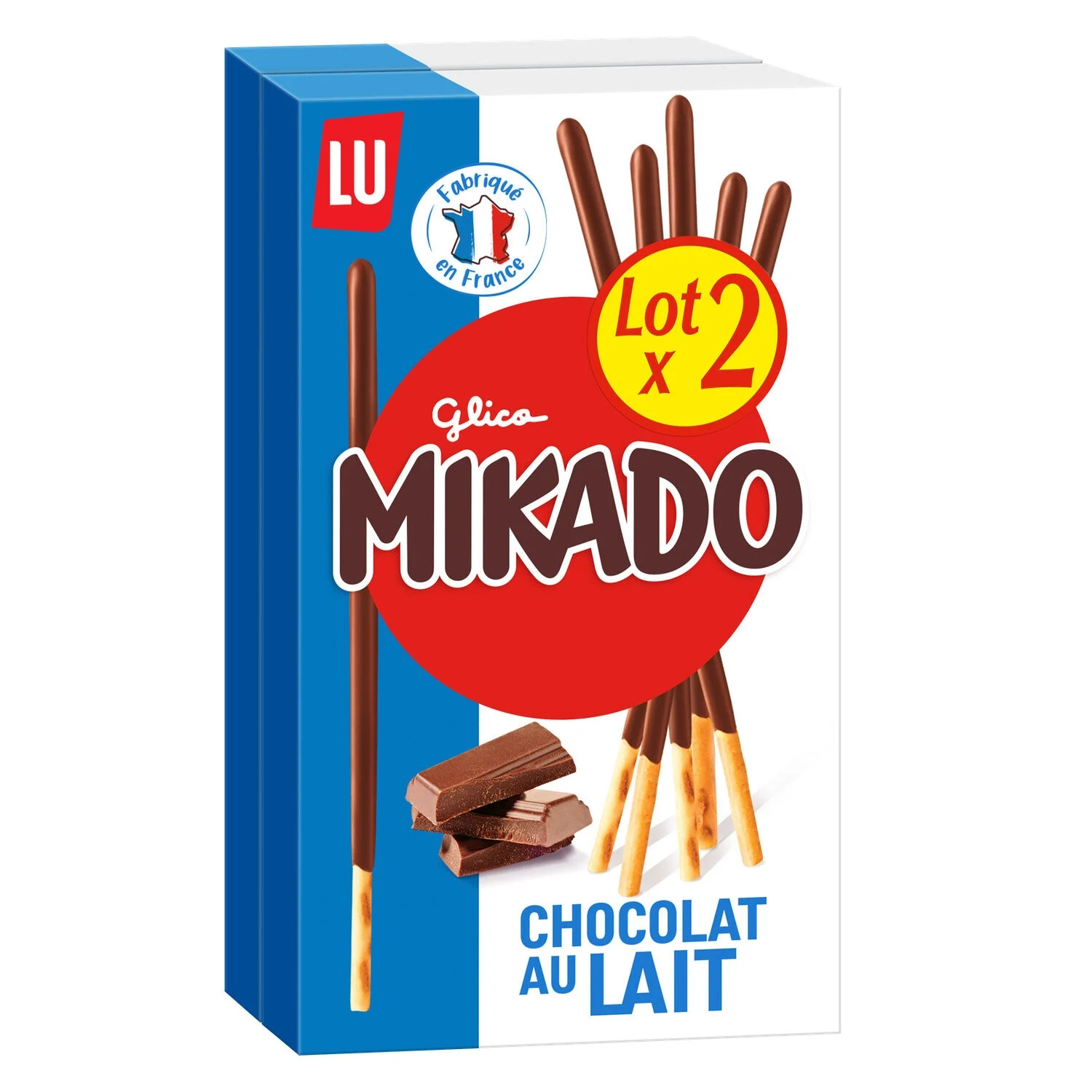 2x100g Mikado Choco Milk Lu