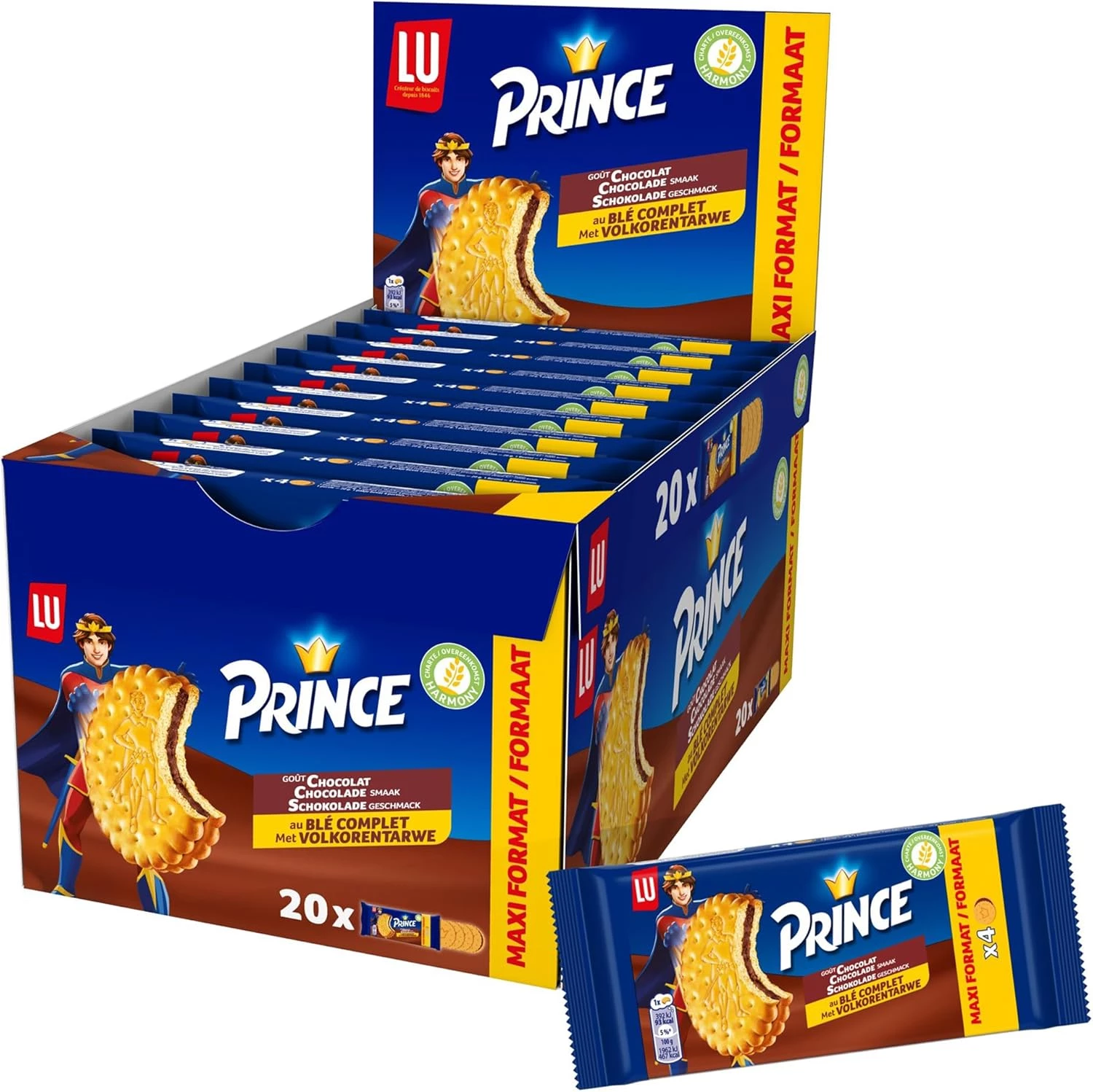 Bisc Fourre Choc X4 (80gx20) - LU