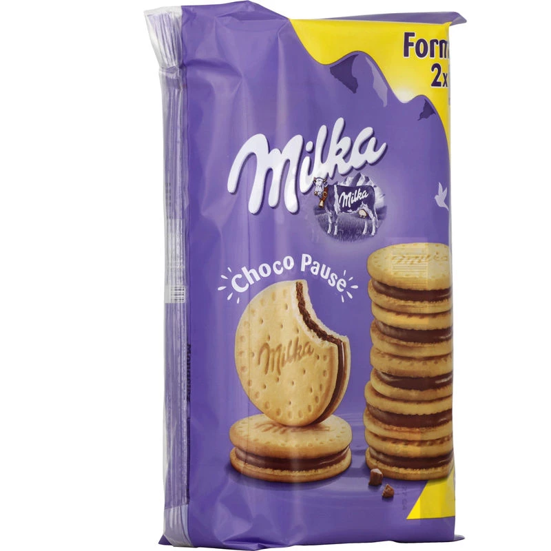 Biscotti choco pause 2x260g - MILKA