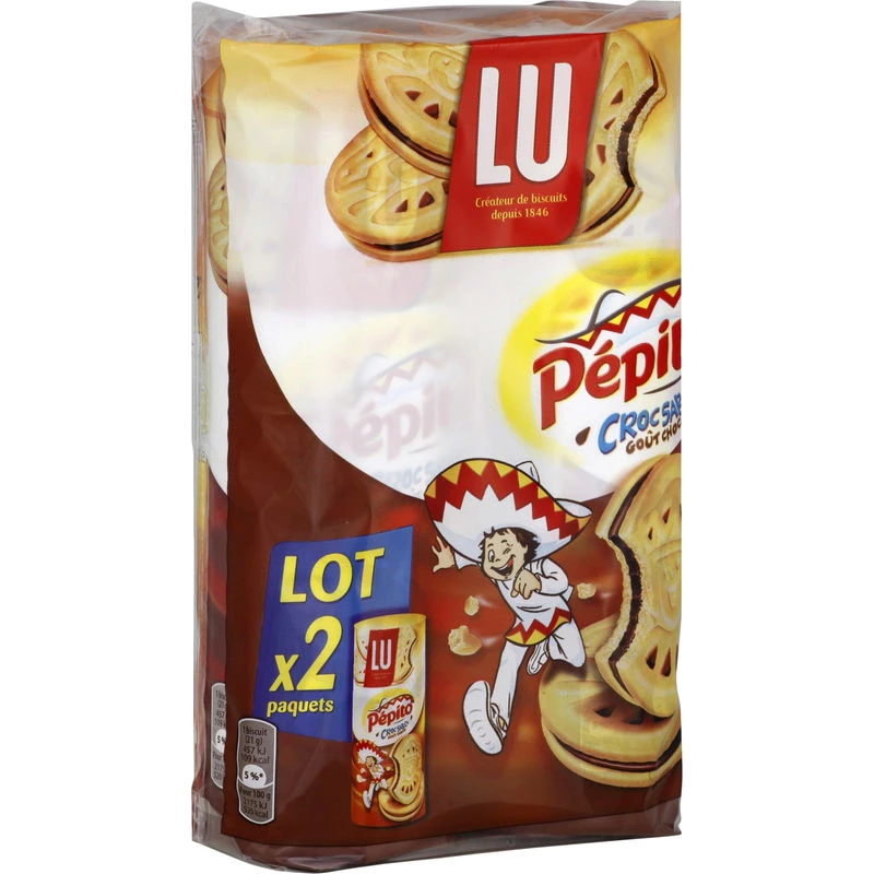 Biscotti di pasta frolla Pépito Croc 2x294g - LU
